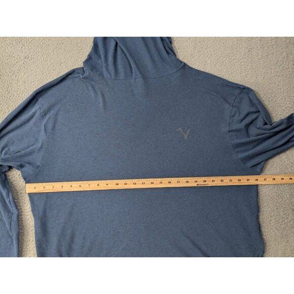 Voormi Hoodie Mens XXL Blue Long Sleeve Hooded Shirt Pullover Lightweight - Picture 9 of 14